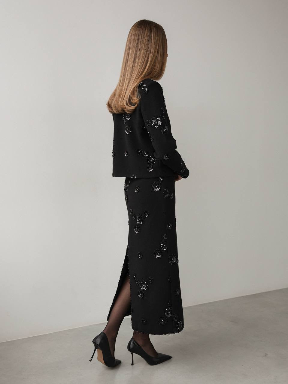 Gece Yarısı Petal Ceket