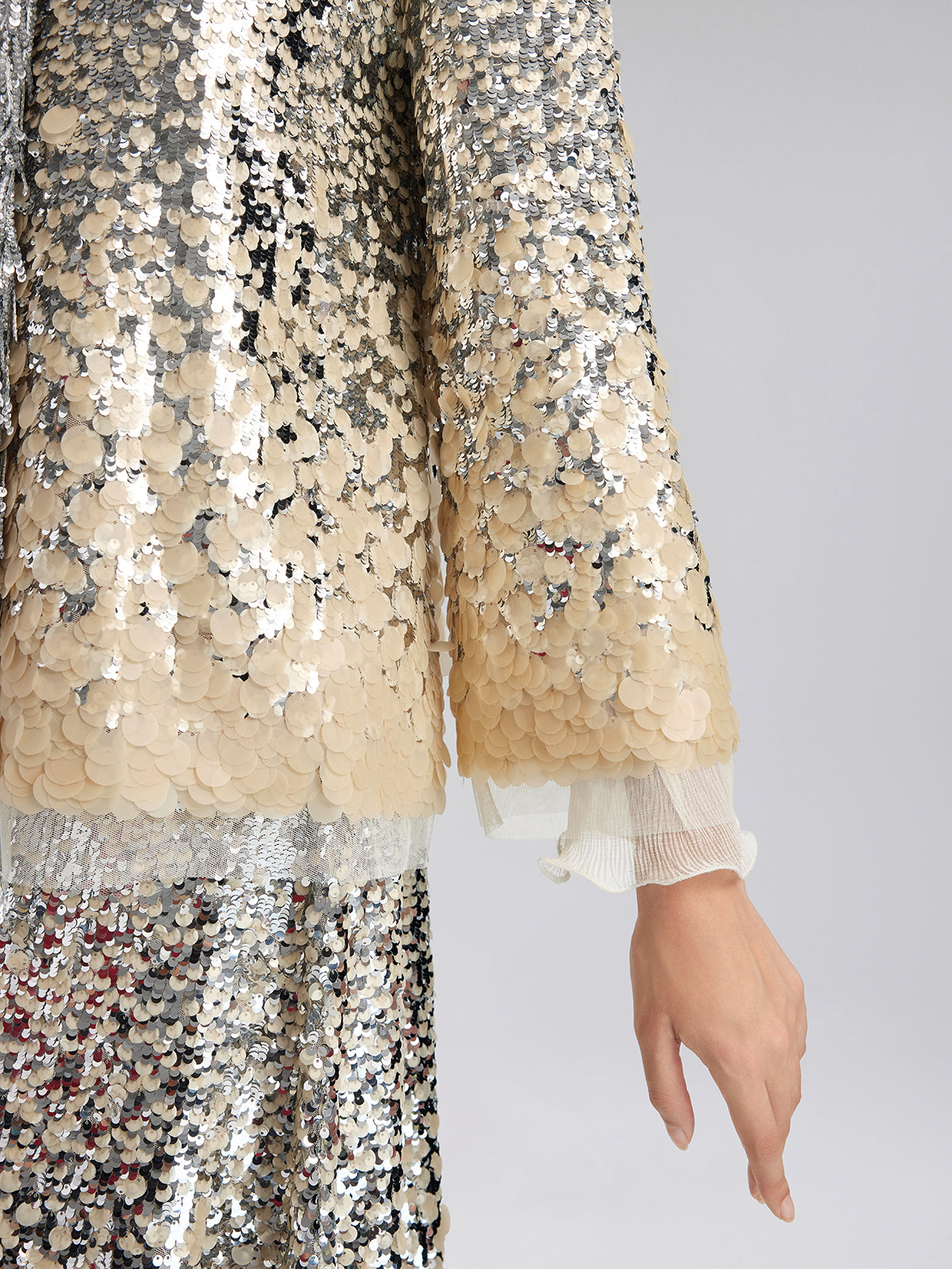 Lüks Boncuklu Gölgeli Püsküllü Ceket