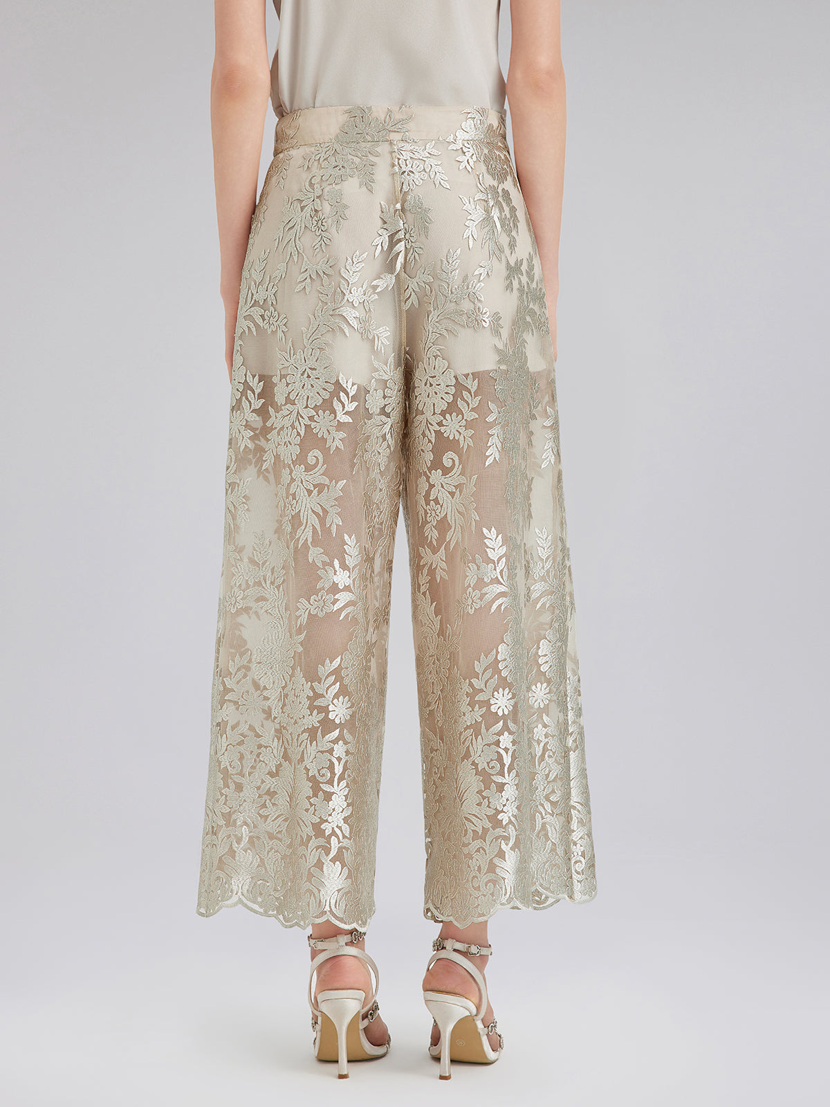 Vintage Nakışlı Rahat Pantolon