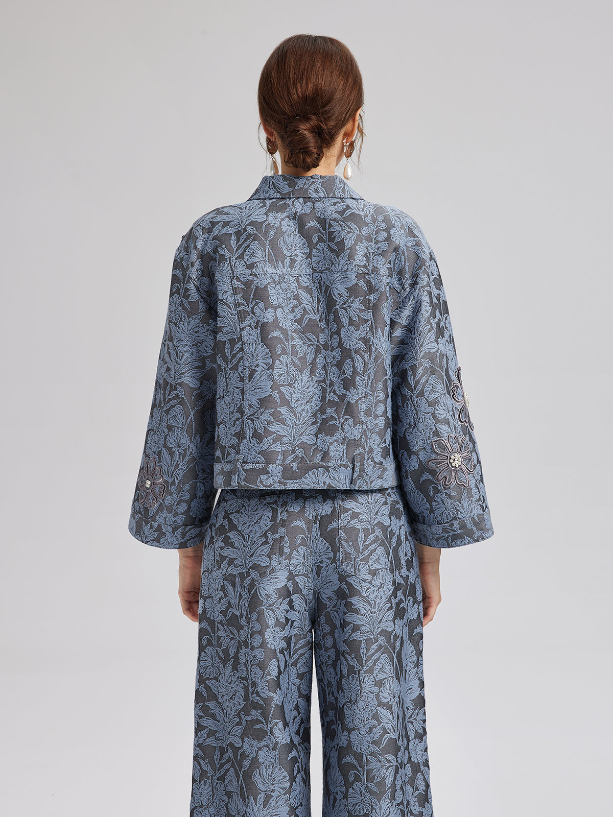 Jakar Lazer Kesim Taşlı Ceket