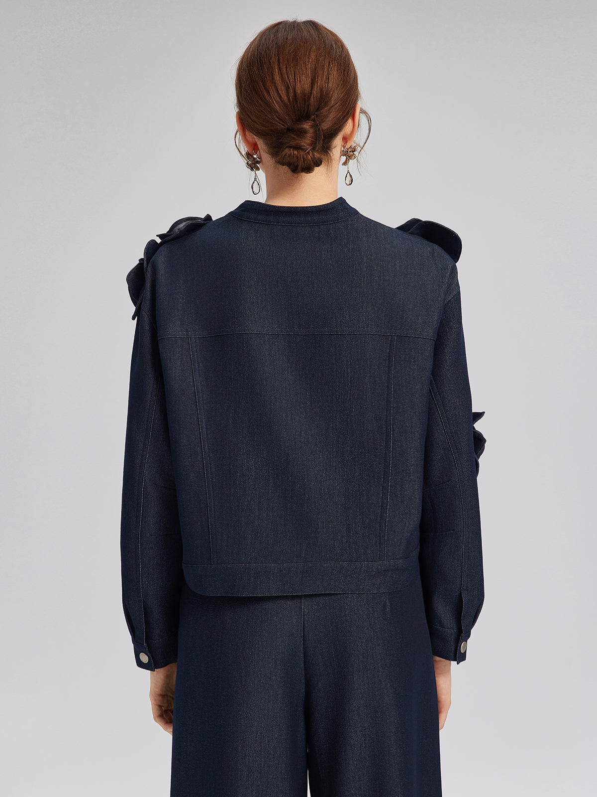 El Yapımı 3 Boyutlu Çiçekli Ceket