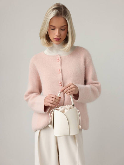 Soft Blossom Düğmeli Hırka