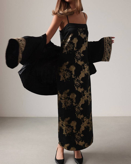 Golden Bloom Elbise
