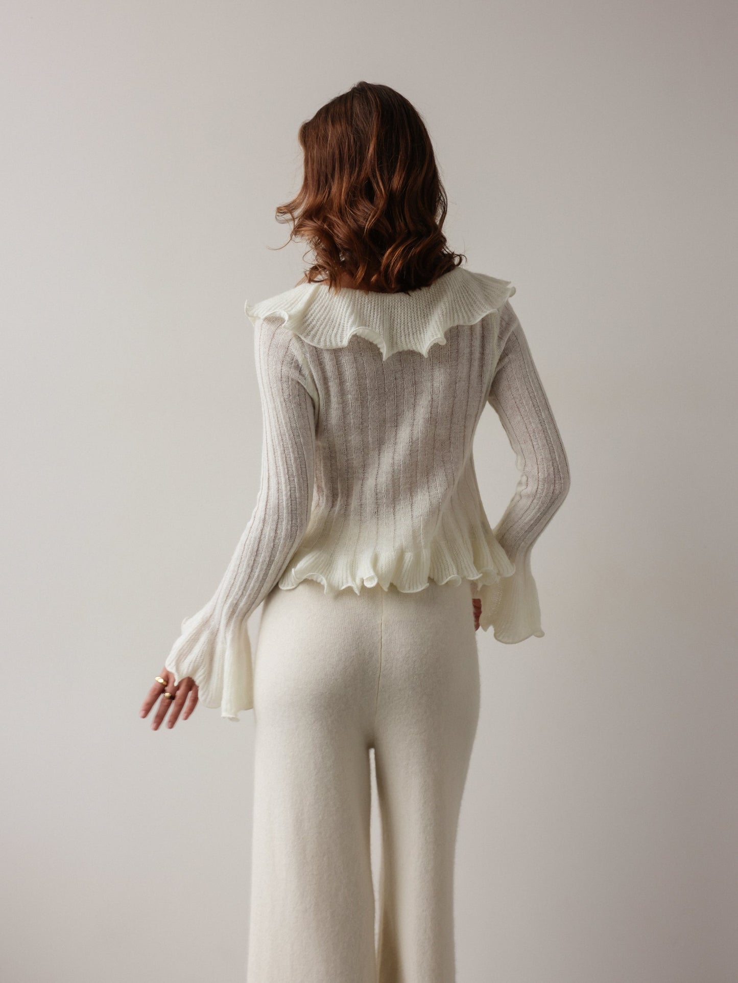 Soft Ruffle Triko Üst