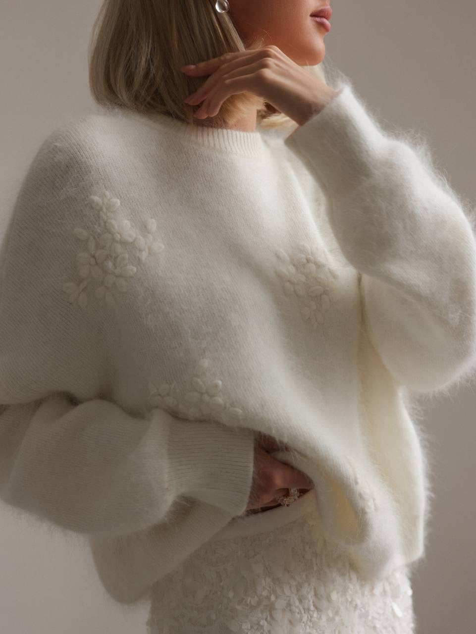 Payet İşlemeli Mini Etek