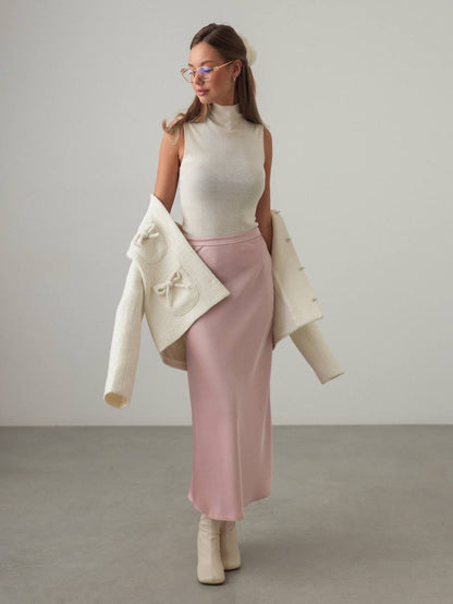 Fiyonk Detaylı Dokulu Ceket