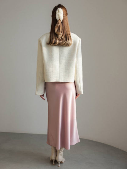 Fiyonk Detaylı Dokulu Ceket