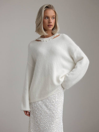 Payet İşlemeli Maxi Etek