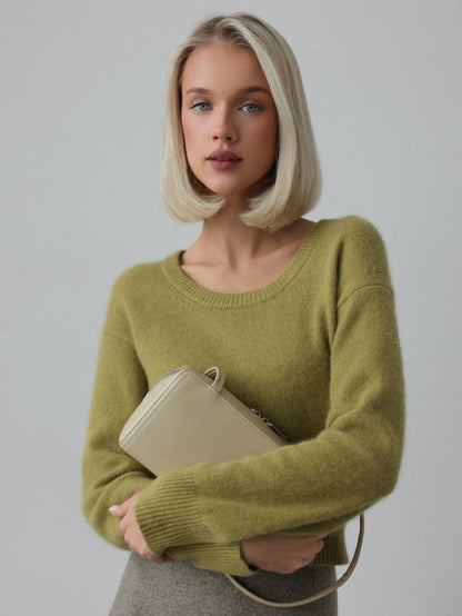 Dokulu Yün Mini Etek