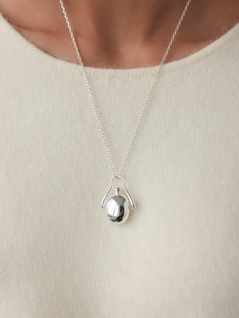 Zarif Fildişi Yün Midi Etek