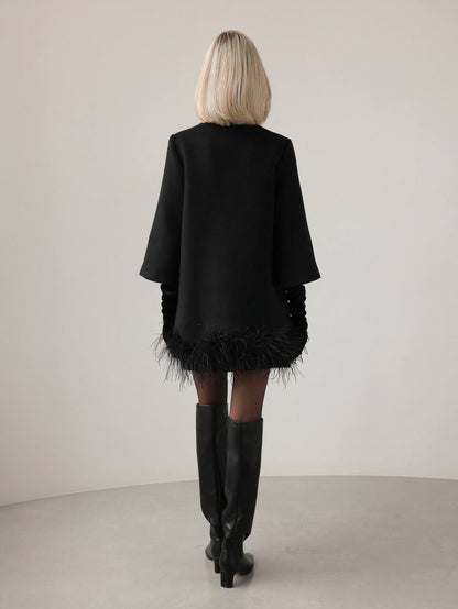 Velanna Siyah Pelerin