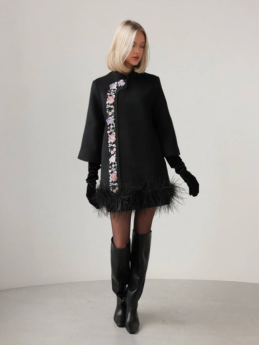 Velanna Siyah Pelerin