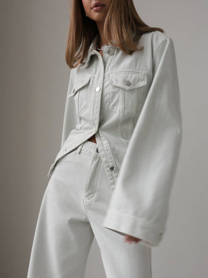 Kar Beyazı Palazzo Pantolon