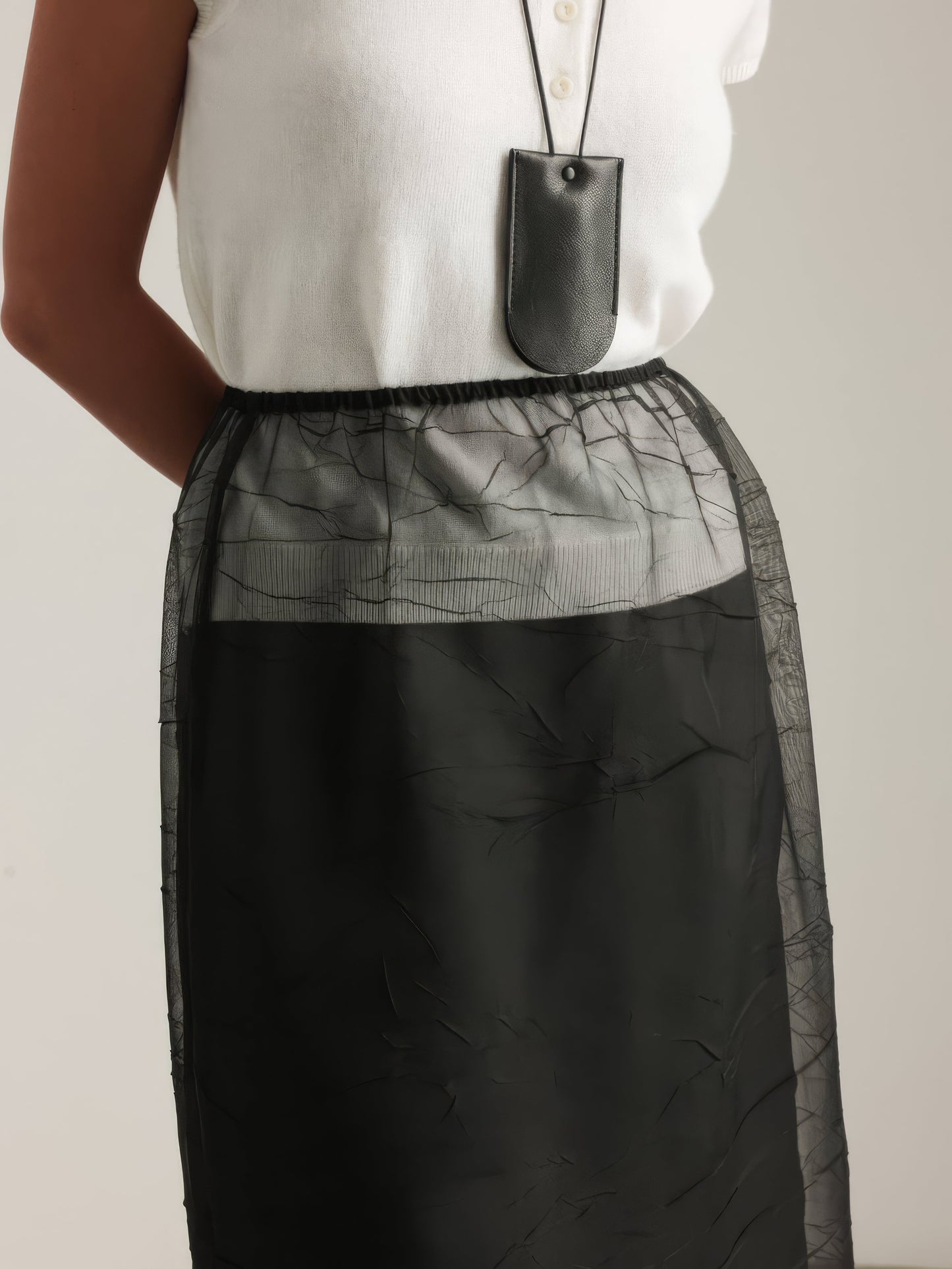 Triko Polo Yaka Beyaz Bluz