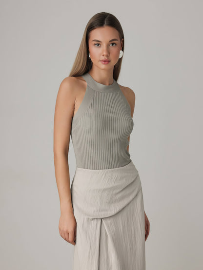 Dökümlü Detaylı Siyah Atlet