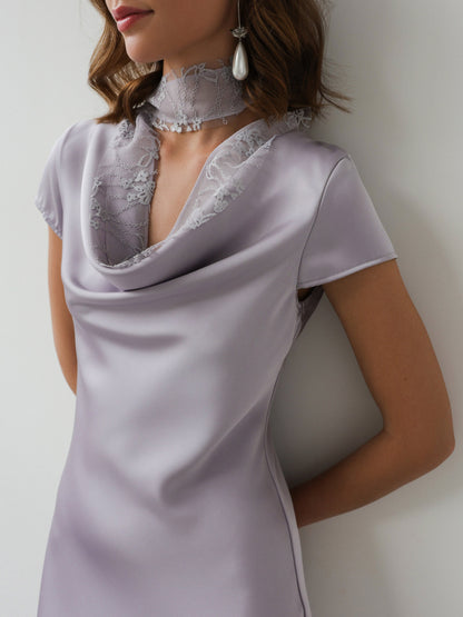 Lavanta Whisper Elbise