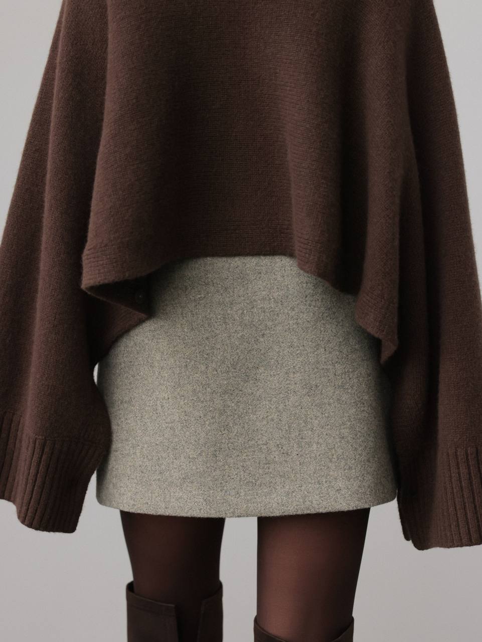 Buzlu Yün Mini Etek