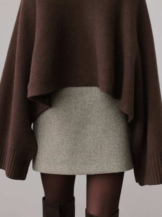 Buzlu Yün Mini Etek