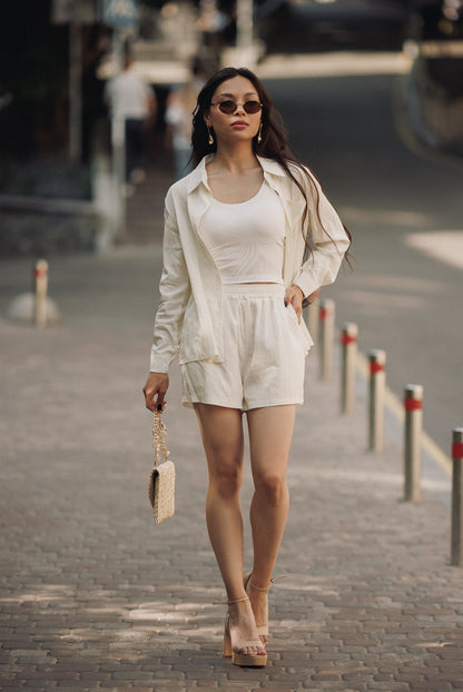 Krem Serenity Keten Takım