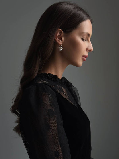 Kadife Dantel İllüzyon Elbise