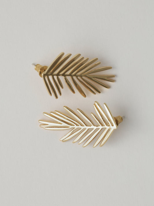 Palmiye Yaprağı Küpe