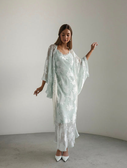 Whispering Mint Kimono