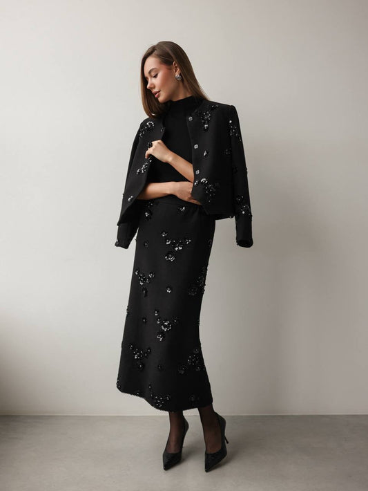 Gece Yarısı Petal Etek