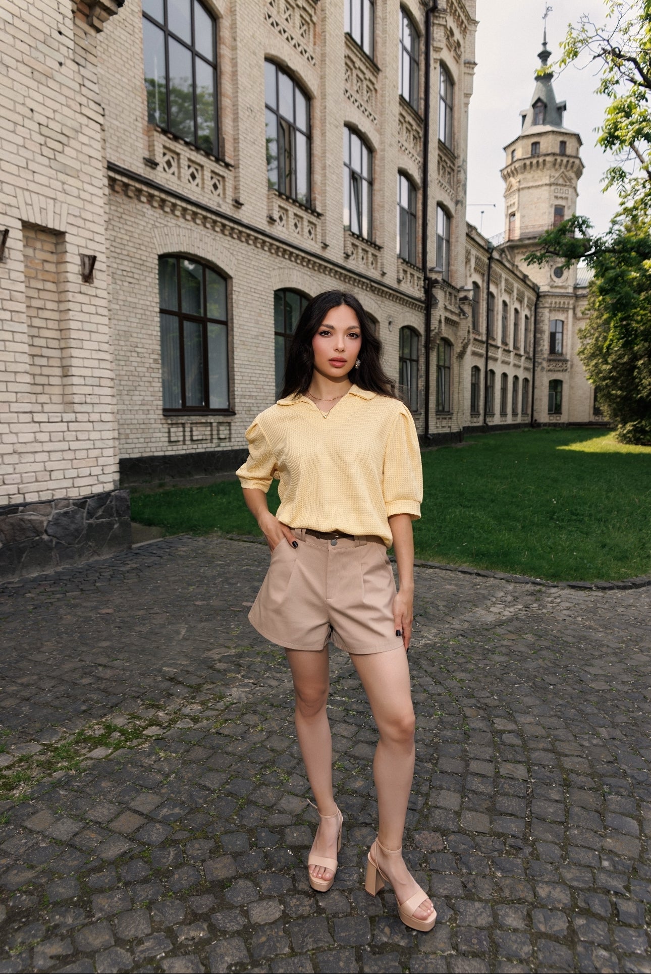 Sunny Waffle Polo Üst