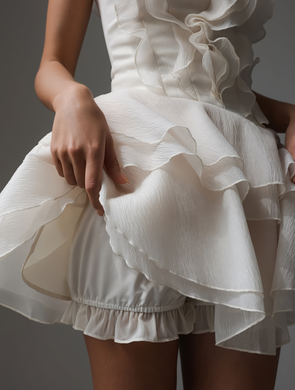 Jasmine Fırfırlı Mini Elbise