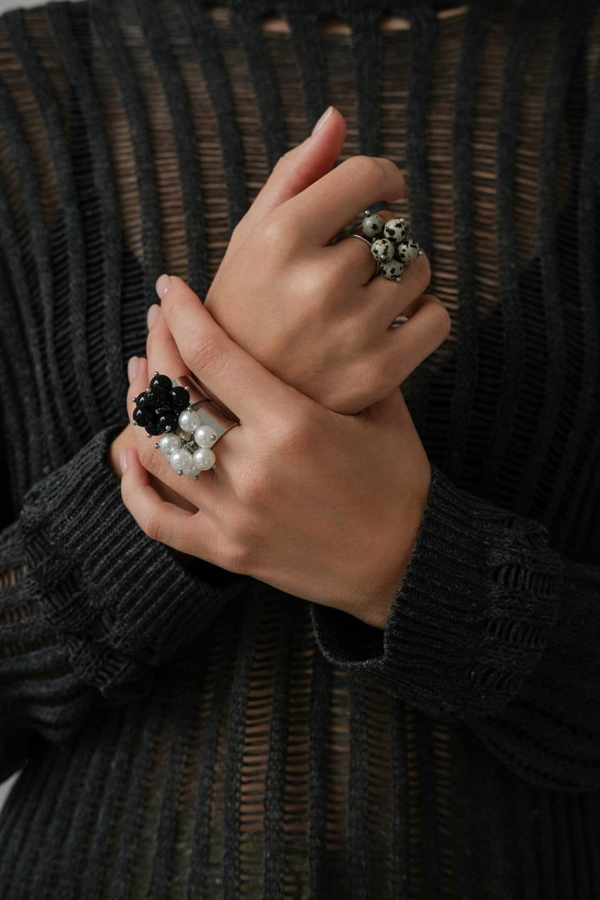 Dalmaçya Taşı Küme Yüzük