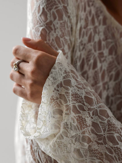 Fildişi Düğüm Detaylı Zarafet Yüzük