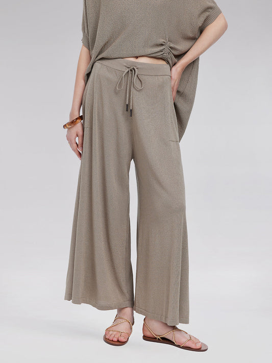 Örgü Bağlamalı Günlük Pantolon