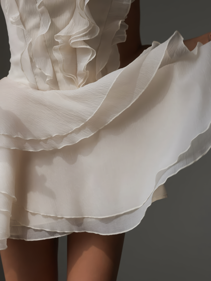 Jasmine Fırfırlı Mini Elbise