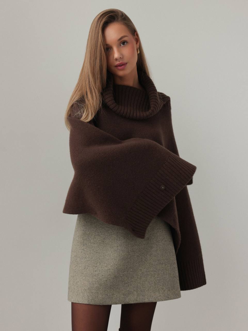 Buzlu Yün Mini Etek