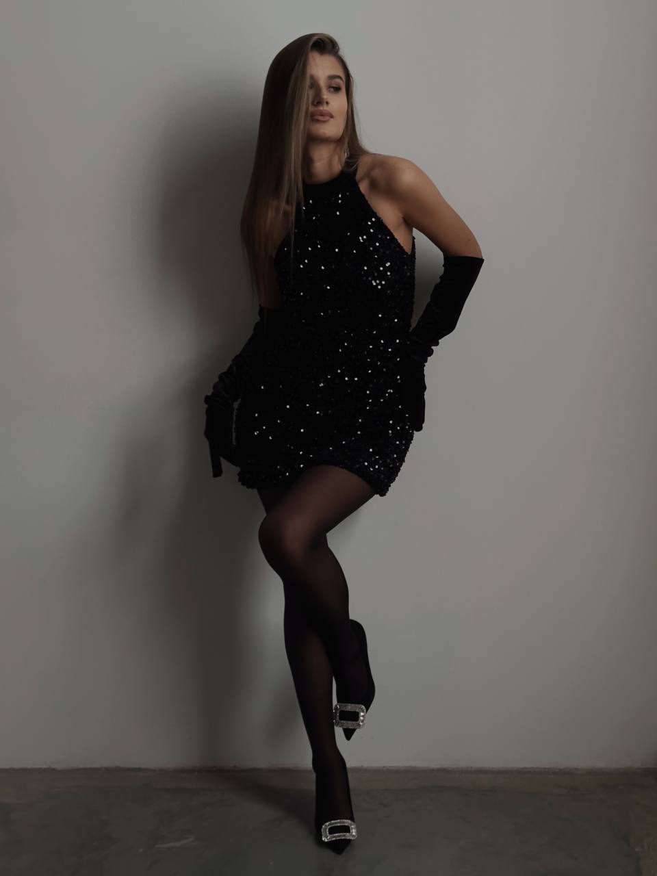 Gece Yarısı Fiyonk Elbise