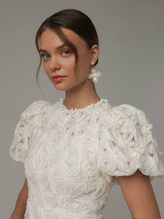 İnci Işıltılı Küpe