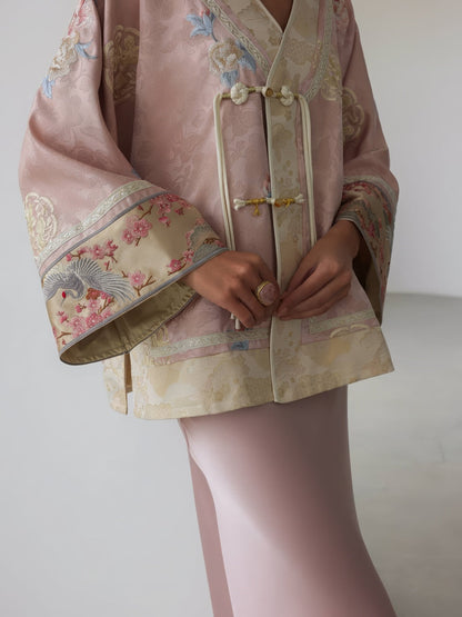 Gül Kurusu Saten Askılı Elbise