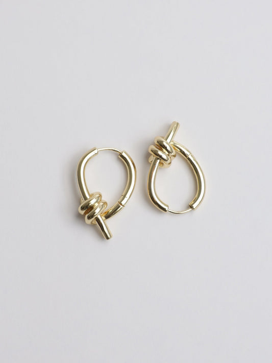 Altın Düğüm Halka Küpe