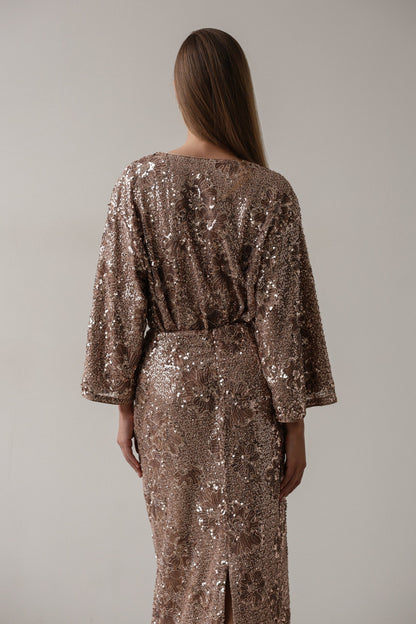 Celestial Payetli Midi Etek