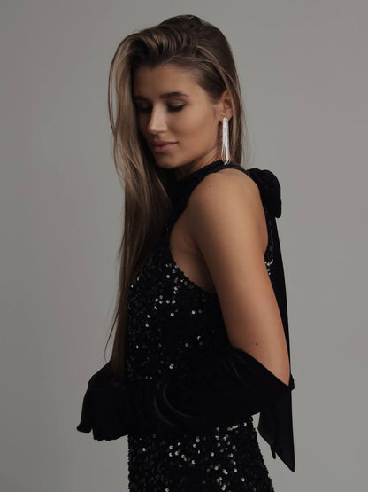 Gece Yarısı Fiyonk Elbise