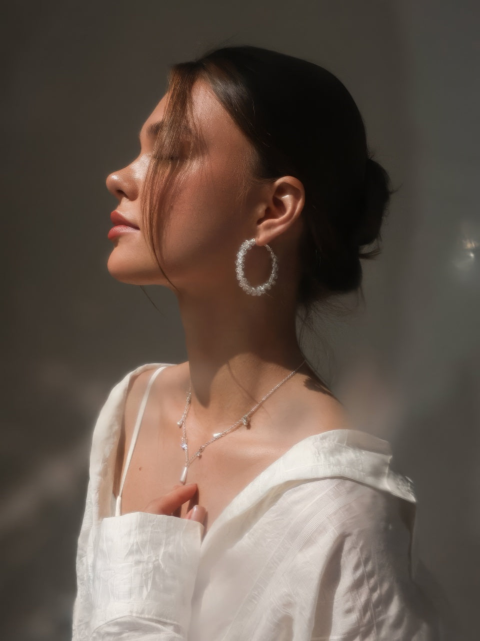 Kar Payetli Midi Etek