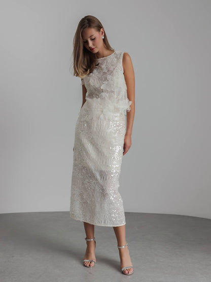 Zarif Nakışlı Dantel Bluz