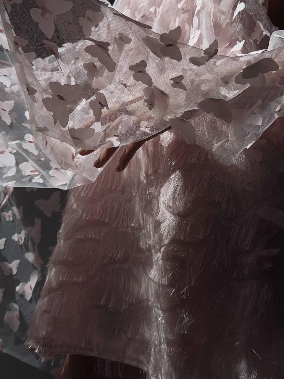 Büyüleyici Pembe Çiçekli Mini Elbise