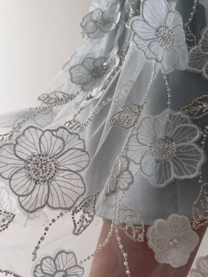 Zarif Çiçekli Mini Elbise