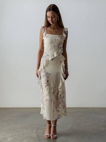 Spring Breeze Midi Elbise