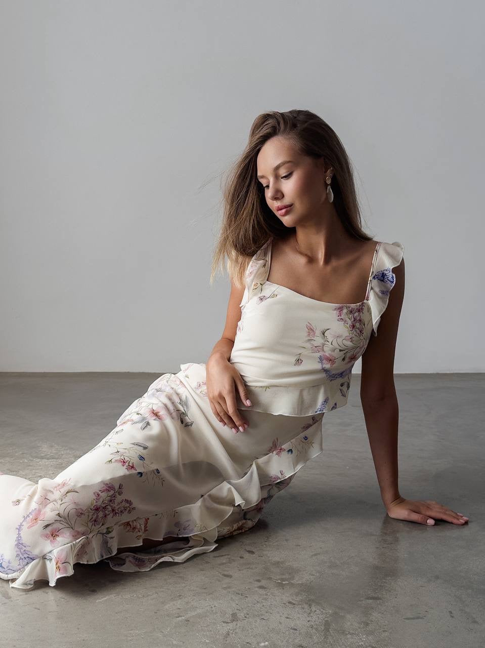 Spring Breeze Midi Elbise