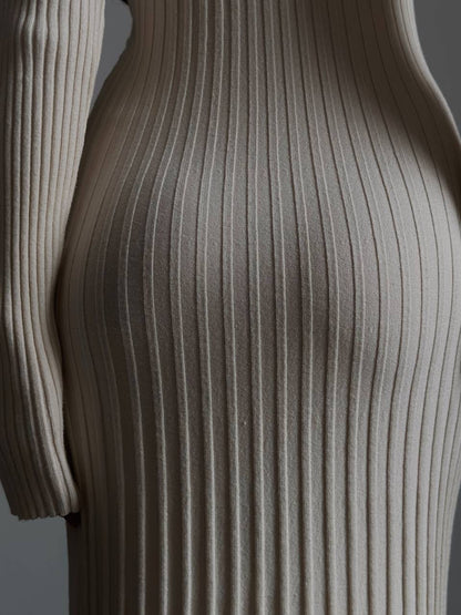 Önü Kruvaze Fitilli Maxi Elbise