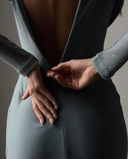 Celeste Tül Midi Elbise