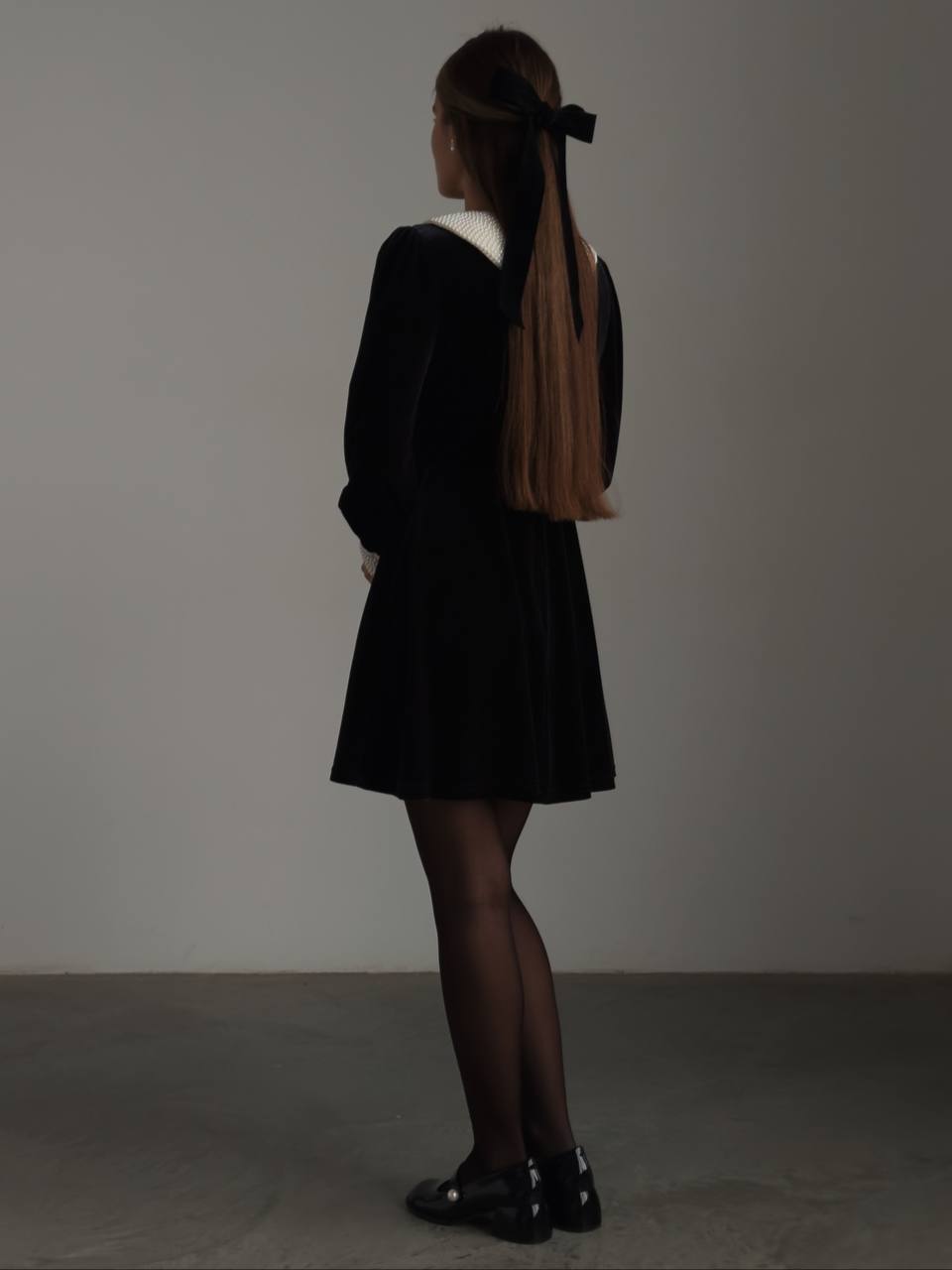 Moonlit Yakalı Elbise