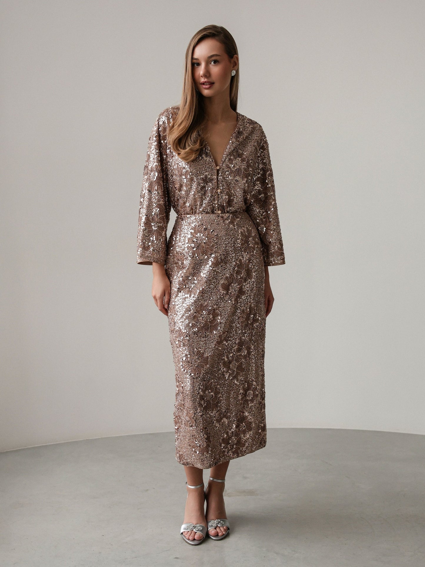 Celestial Payetli Midi Etek